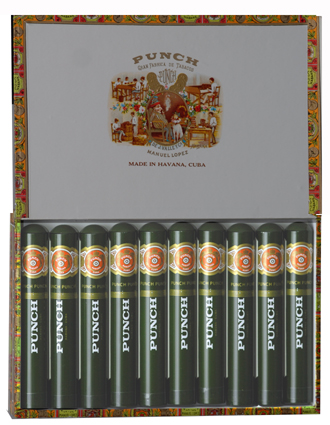 Punch Punch Tubos - Box of 10 Tubed Cigars