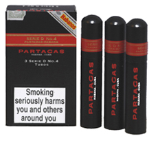 Partagas Serie D No4 - Pkt 3 Tubed Cigars