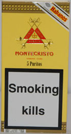 Montecristo Puritos 5 Packets of 5 small cigars