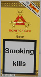 Montecristo Puritos 5 Packets of 5 small cigars
