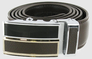 Brown Leather Adjustable Belt