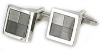 Cuff Links - Grey Squared