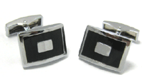 Cuff Links - Black Square