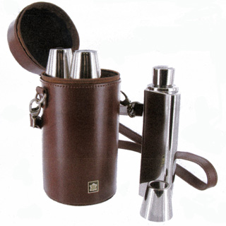 Three 8oz Flask Set c/w cups