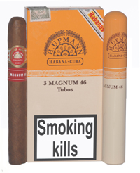 H Upmann Magnum 46 - Packet of tubed 3 Havana Cigars