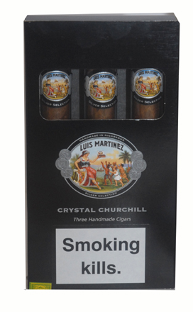 Luis Martinez Crystal Churchill - Packet of 3 Nicaraguan Cigars