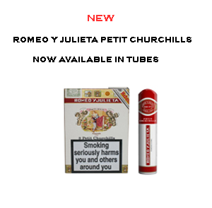 Romeo y Julieta Petit Churchill - Pkt 3 Tubed Cigars