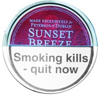 Peterson Sunset Breeze Pipe Tobacco - 5 Tins of 50gms