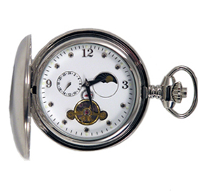 Full Hunter Pocket Watch - Sun and Moon