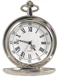 Full Hunter Pocket Watch Gold and Silver
