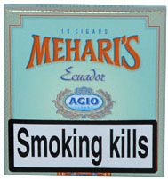 Agio Meharis Ecuador Cigars - 5 Packets of 10 cigars