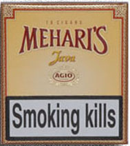 Agio Meharis Java Cigars- 5 Packets of 10 Cigars