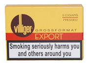 Villiger Export Pressed Cigars - 5 x Packets of 5 cigars