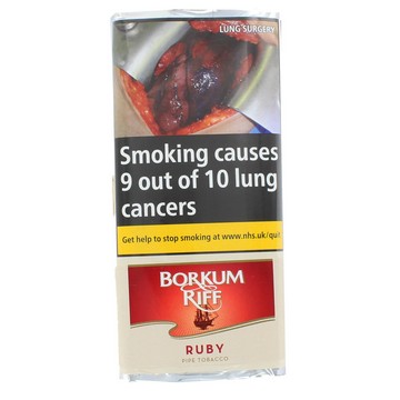 Borkum Riff Ruby (Formerly Cherry Cavendish) Cherry Cavendish Pipe Tobacco - 5 Packets of 50gms 