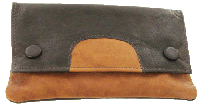 Button up Tan/Mocca Tobacco Pouch