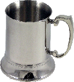 Polished Steel Tankard - 121mm High